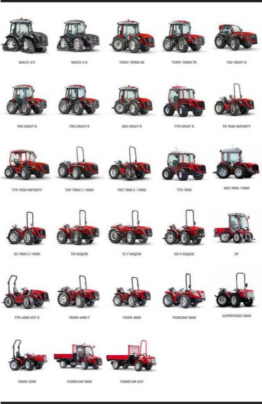 ANTONIO CARRARO TRAKTOREN PRODUKTE